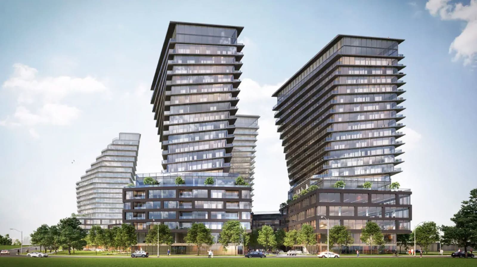 Artist rendering of The 9Hundred, a new master-planned condo community in Etobicoke, Ontario